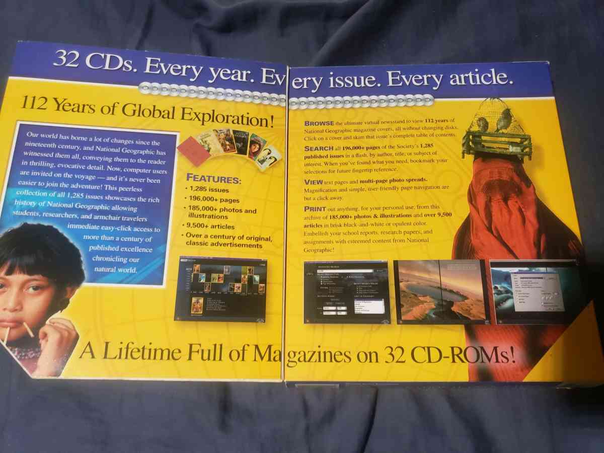 National Geographic 112 Years CDROM Collectors Edition - Shelby, North Carolina - FleaMarketBay