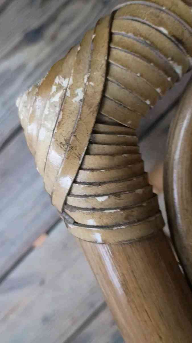 VINTAGE MCM RATTAN Bamboo Coffee Table Ottoman Bench Frame S - Philadelphia, Pennsylvania - FleaMarketBay