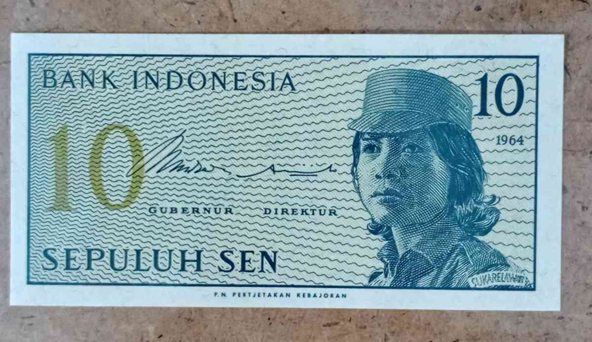 10 Sen Banknote from Indonesia - Grand Rapids, Ohio