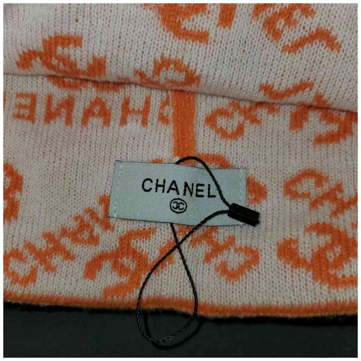 Chanel Orange Knit Beanie - Chester Gap, Virginia - FleaMarketBay