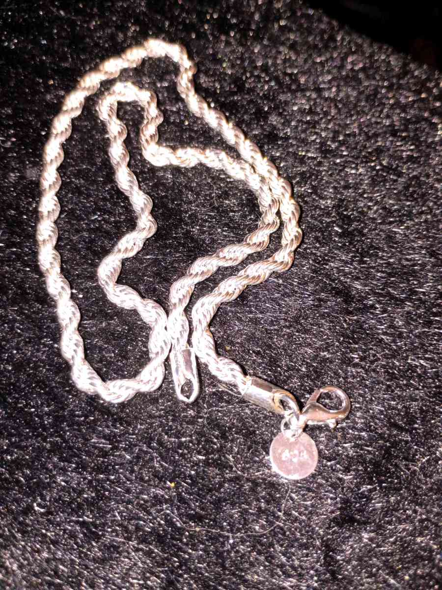 925 sterling silver twisted rope necklace - Cleveland, Tennessee
