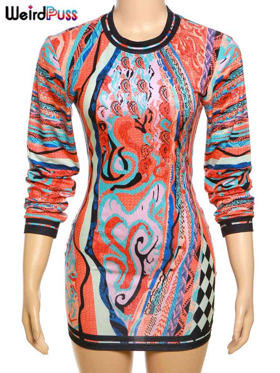 colorful Prints Women Sexy Fashion Dress size small medium l - Boynton Beach, Florida - FleaMarketBay