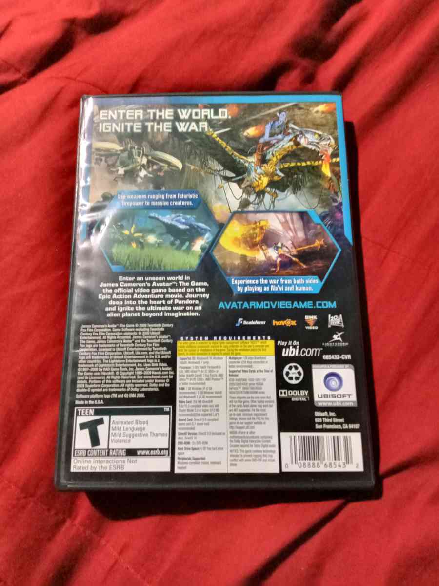 Avatar the game - Newark, New Jersey - FleaMarketBay