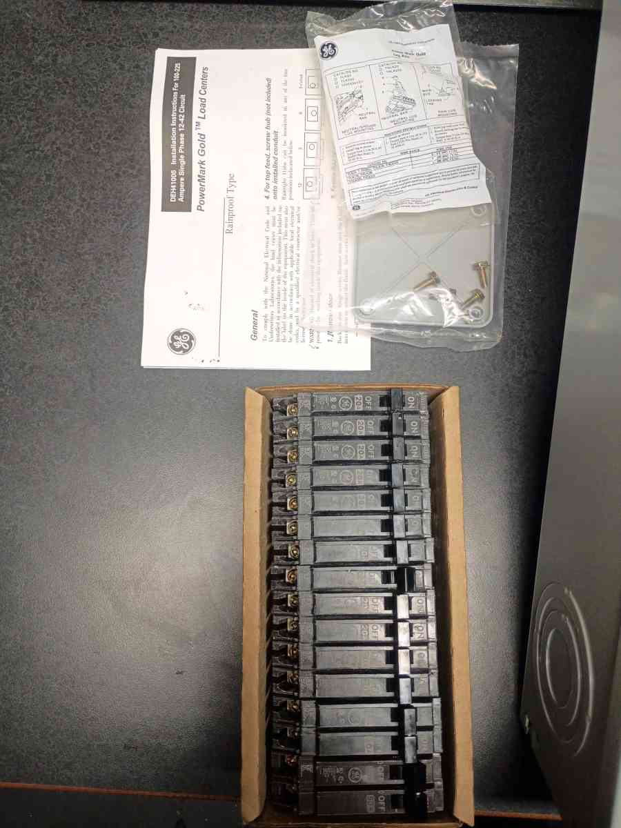 breaker panel and breakers - Apopka, Florida - FleaMarketBay