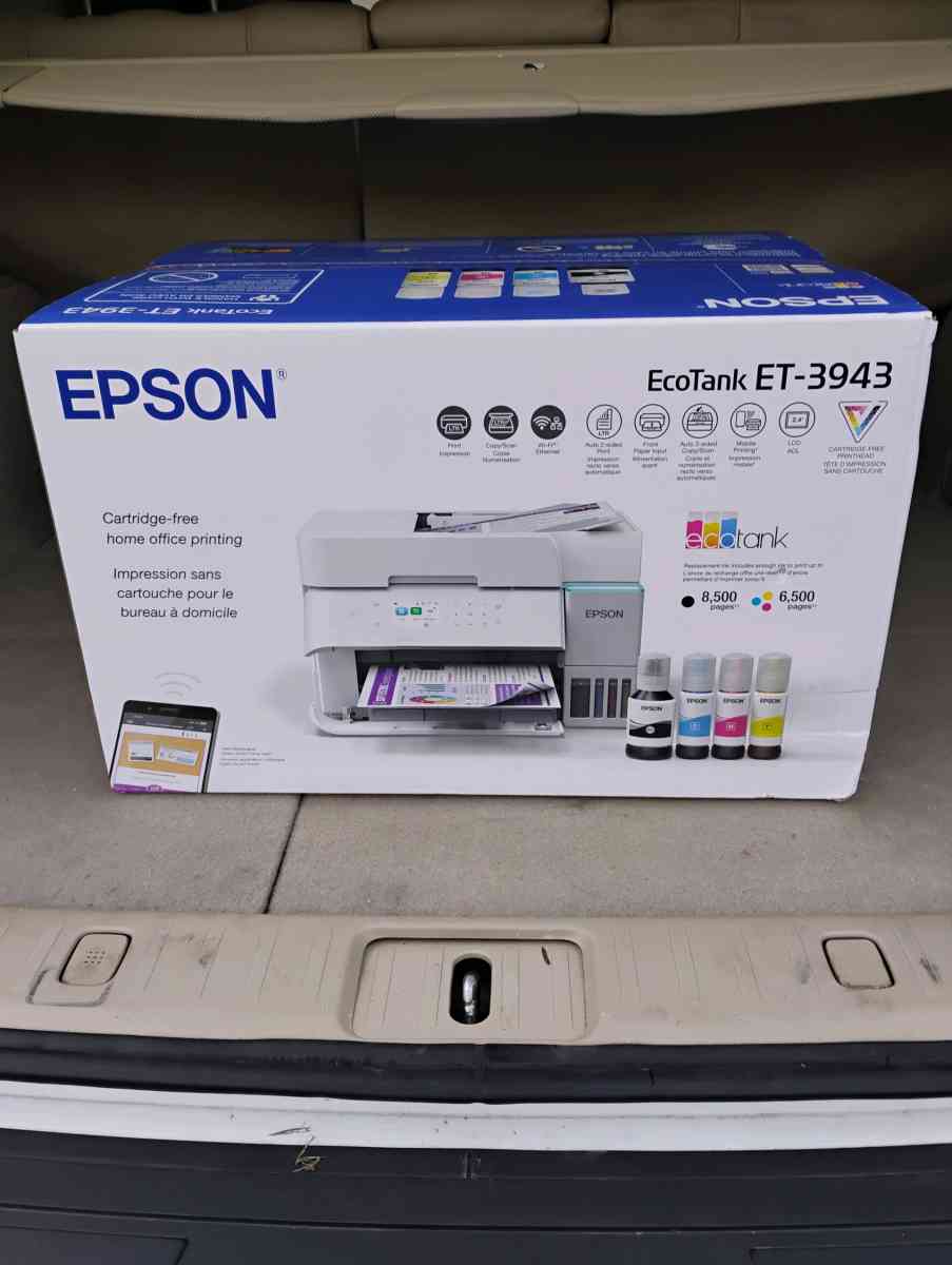 Epson EcoTank 3943 Inkjet Printer - Lynnwood, Washington - FleaMarketBay