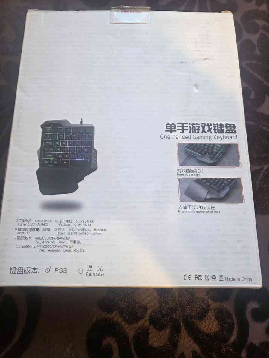 one handed gaming keyboard - Colorado City, Arizona - FleaMarketBay