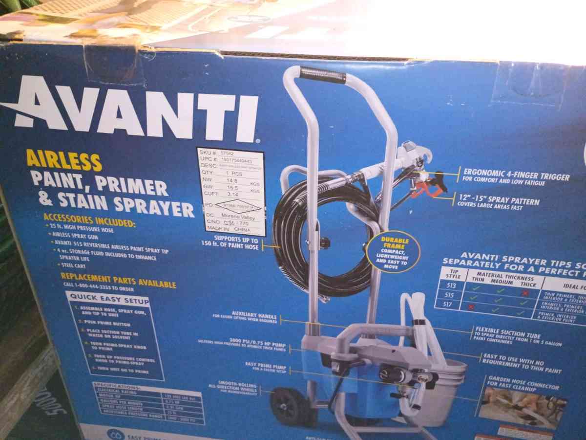 Avaless Airless Paint Primer and Stain Sprayer - San Diego, California - FleaMarketBay