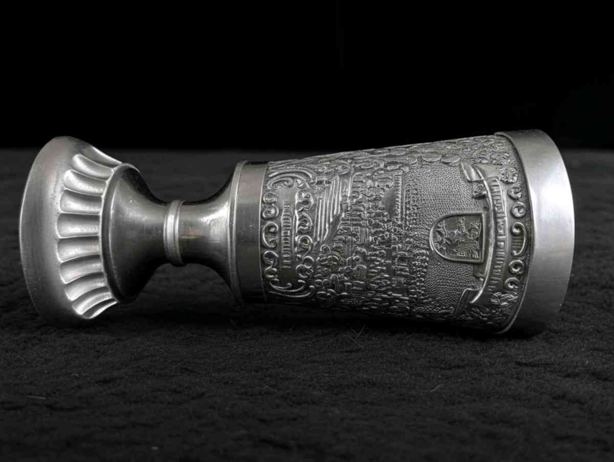 Vintage Zen Becker Pewter Goblet Made in Germany - Grand Rapids, Ohio