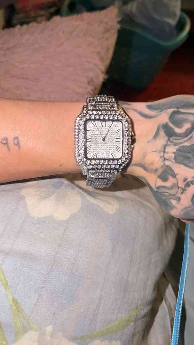 Cartier Iced Out Watch - Ohio City, Ohio - FleaMarketBay