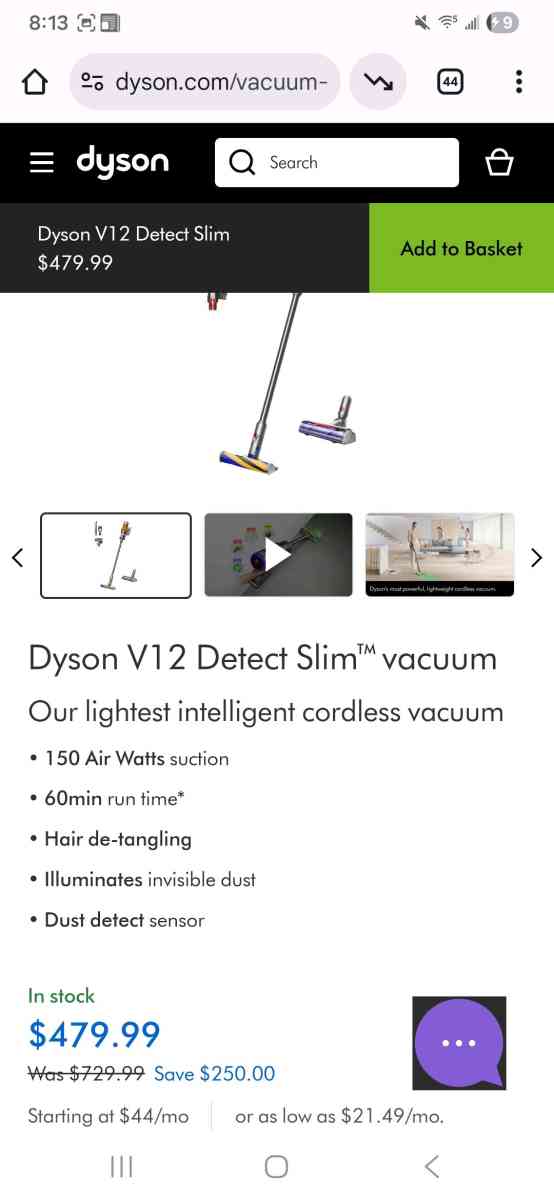 dyson v12 detect slim brand new - Bethlehem, Pennsylvania - FleaMarketBay