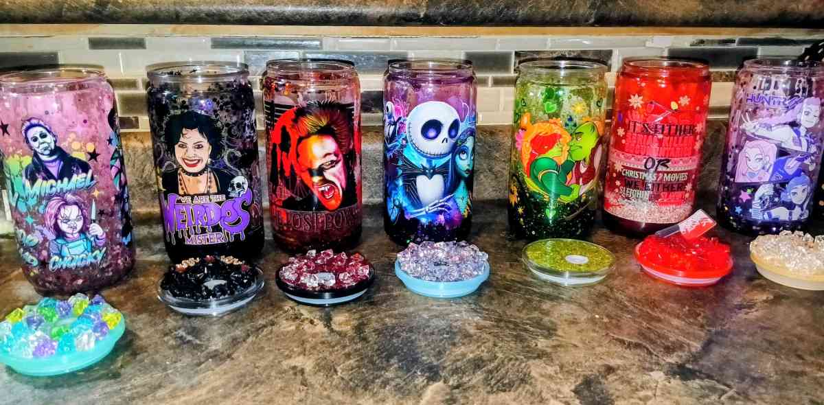 Stranger things Snowglobe tumblers - Killeen, Texas - FleaMarketBay