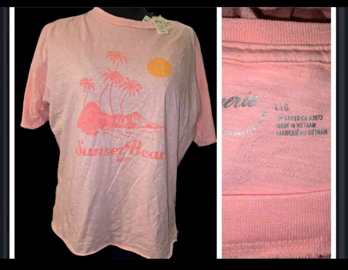 Aerie Sunset Beach Resort graphic TEE  NWT - Salt Lake City, Utah