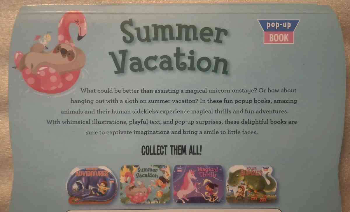 Summer Vacation A pop up book - Camden, New Jersey - FleaMarketBay