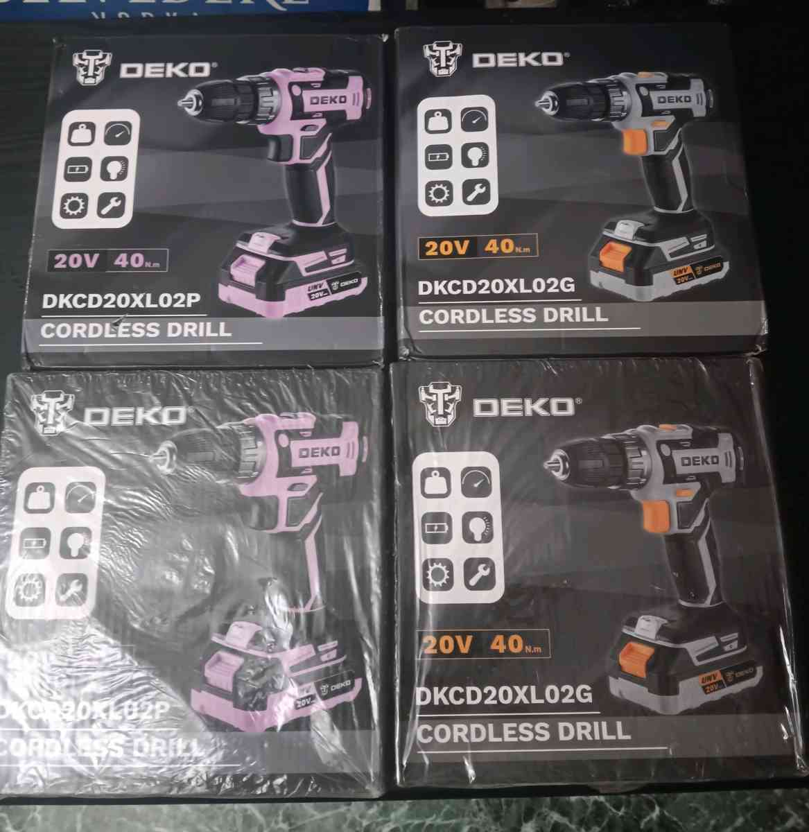 20V DEKO CORDLESS DRILL SET - Bronx, New York - FleaMarketBay