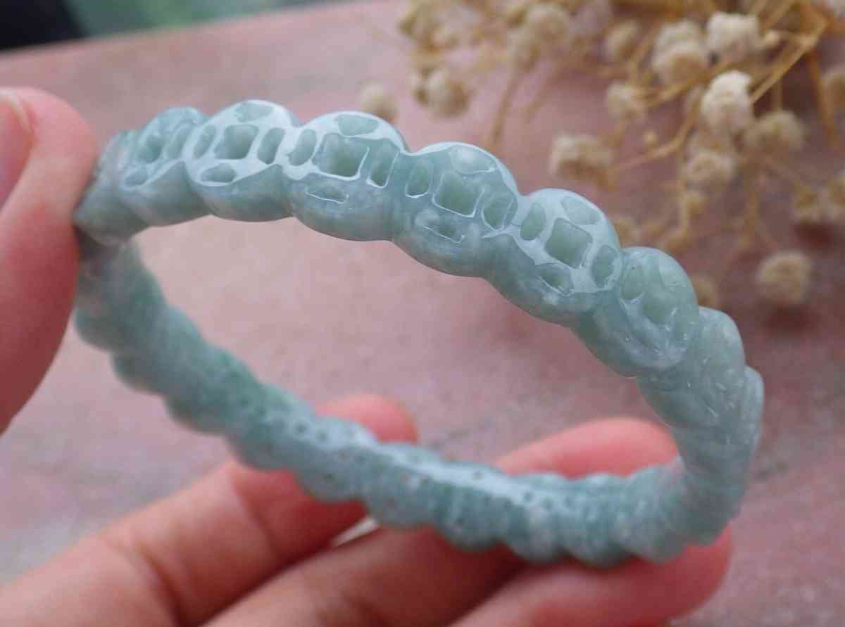 Certificate JADEITE green coin Bangle 55mm 6inches - Pasadena, California - FleaMarketBay