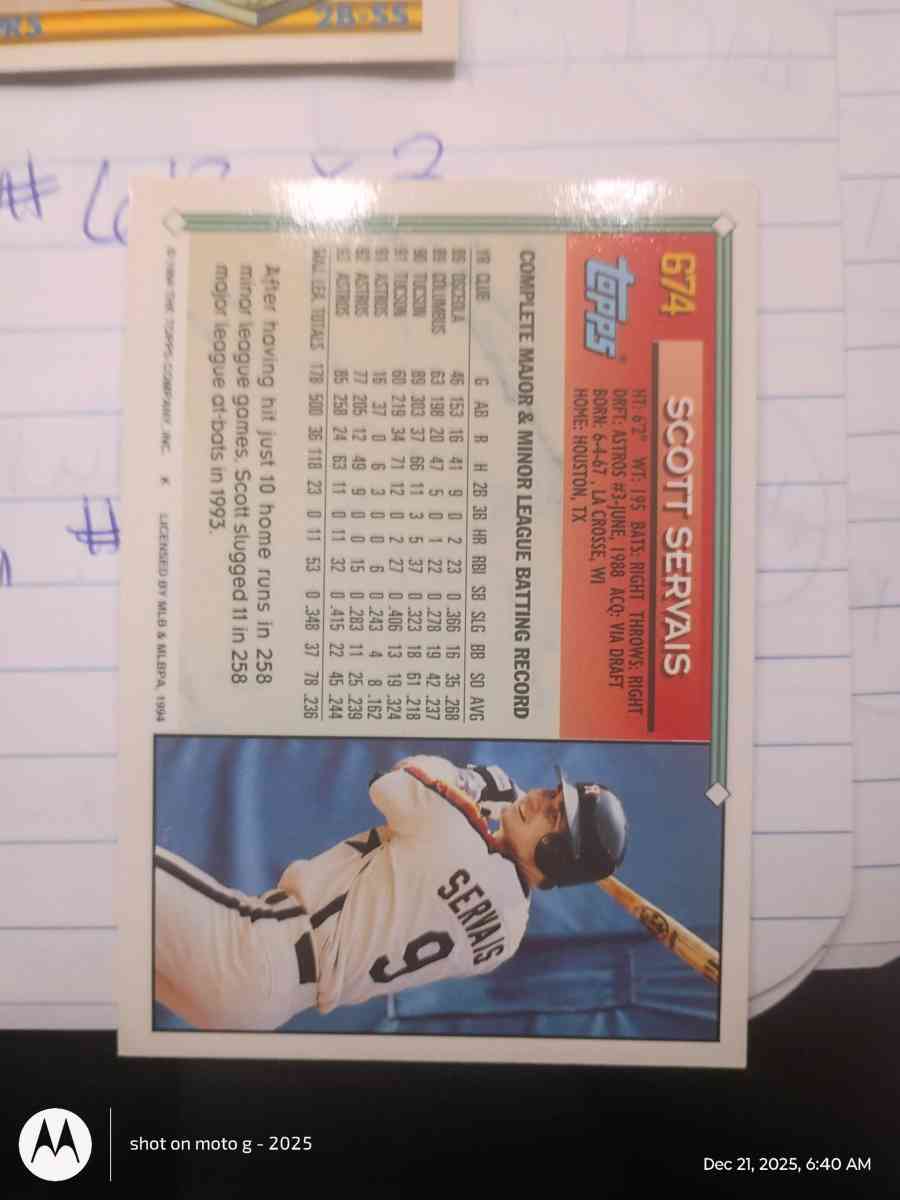 Scott Servais card 674 - Acme, Louisiana - FleaMarketBay