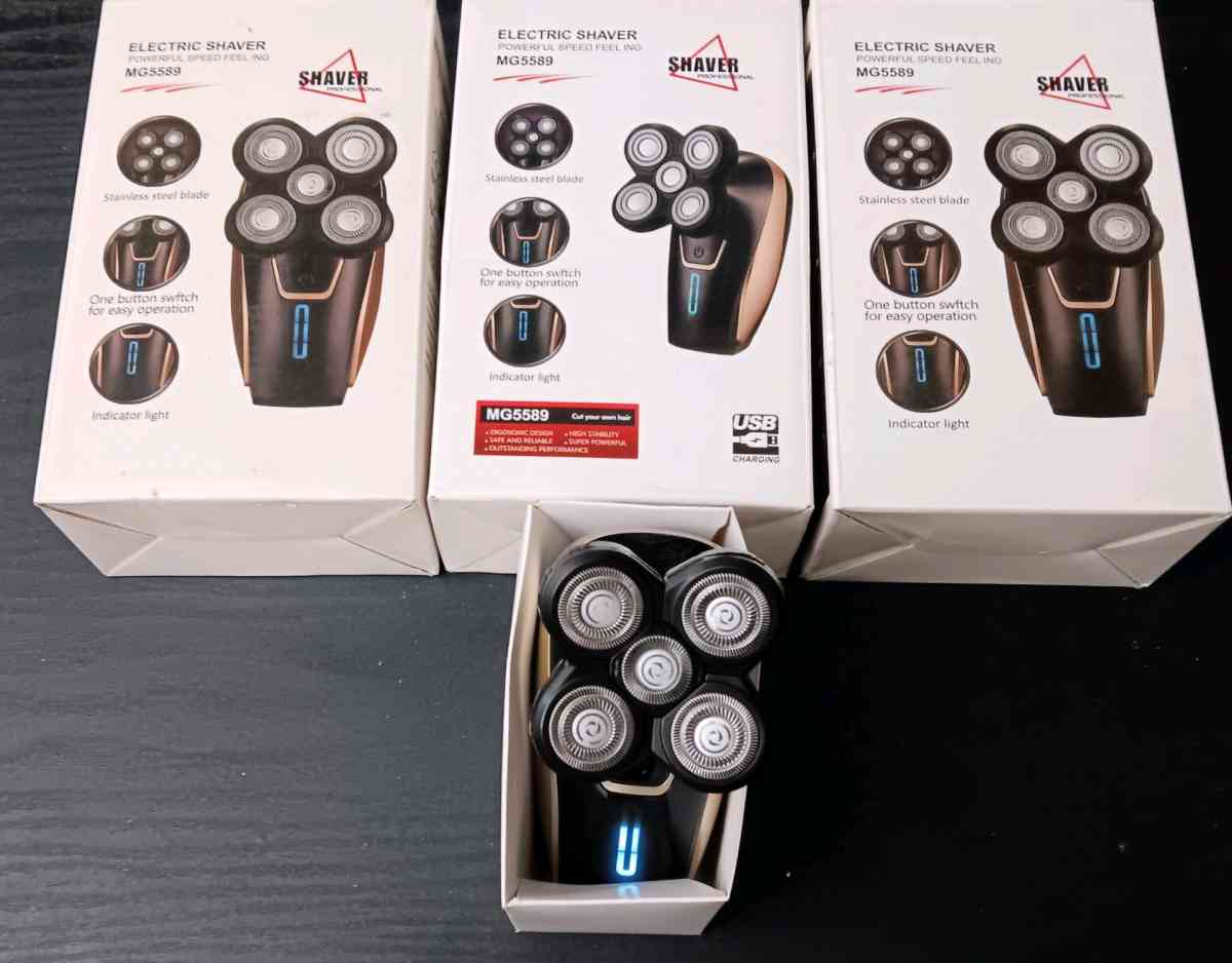 MG558 5 HEADED ROTATIONAL SHAVERS