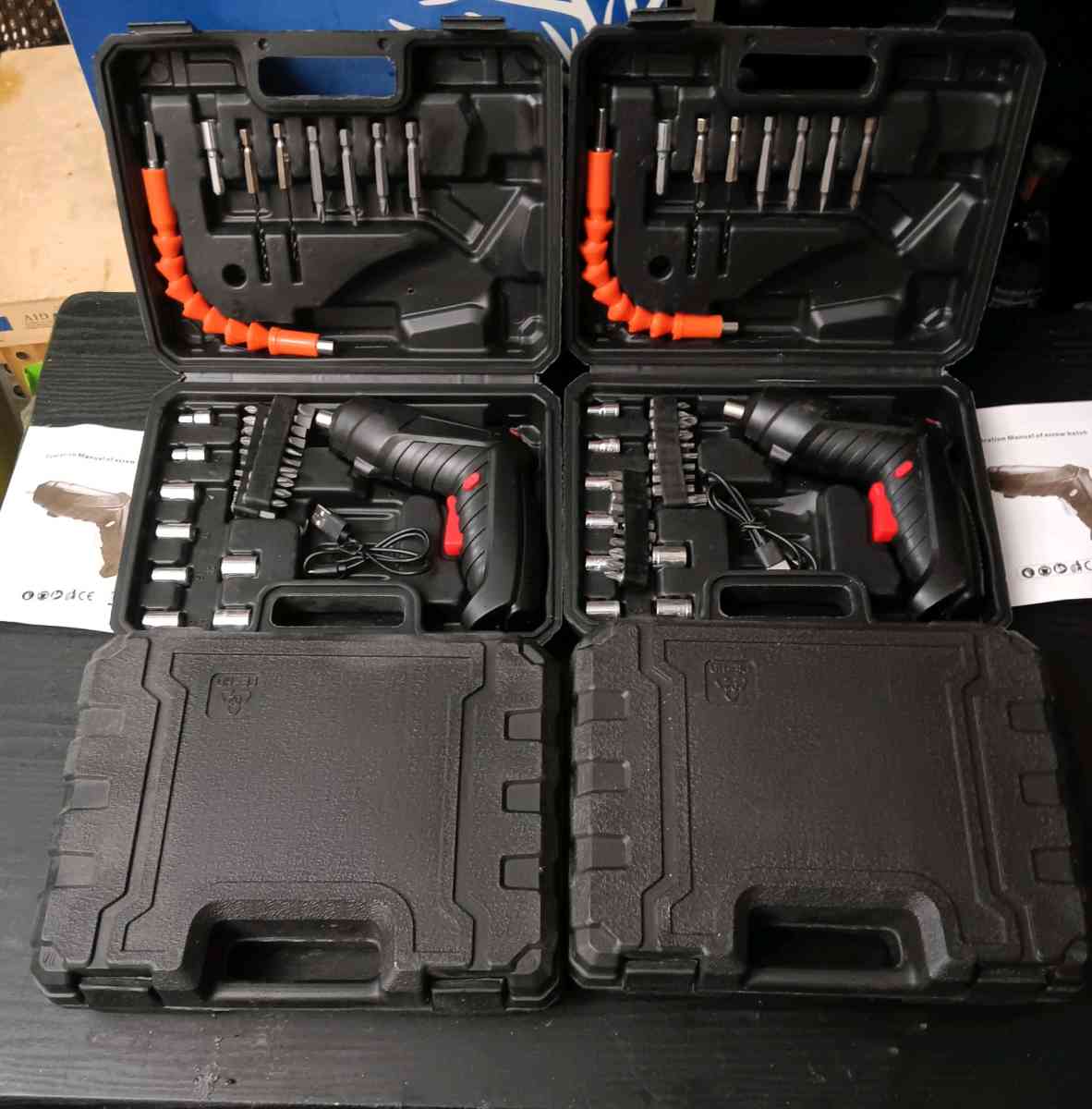 47pc ELECTRIC SCREWDRIVER DRILL SET