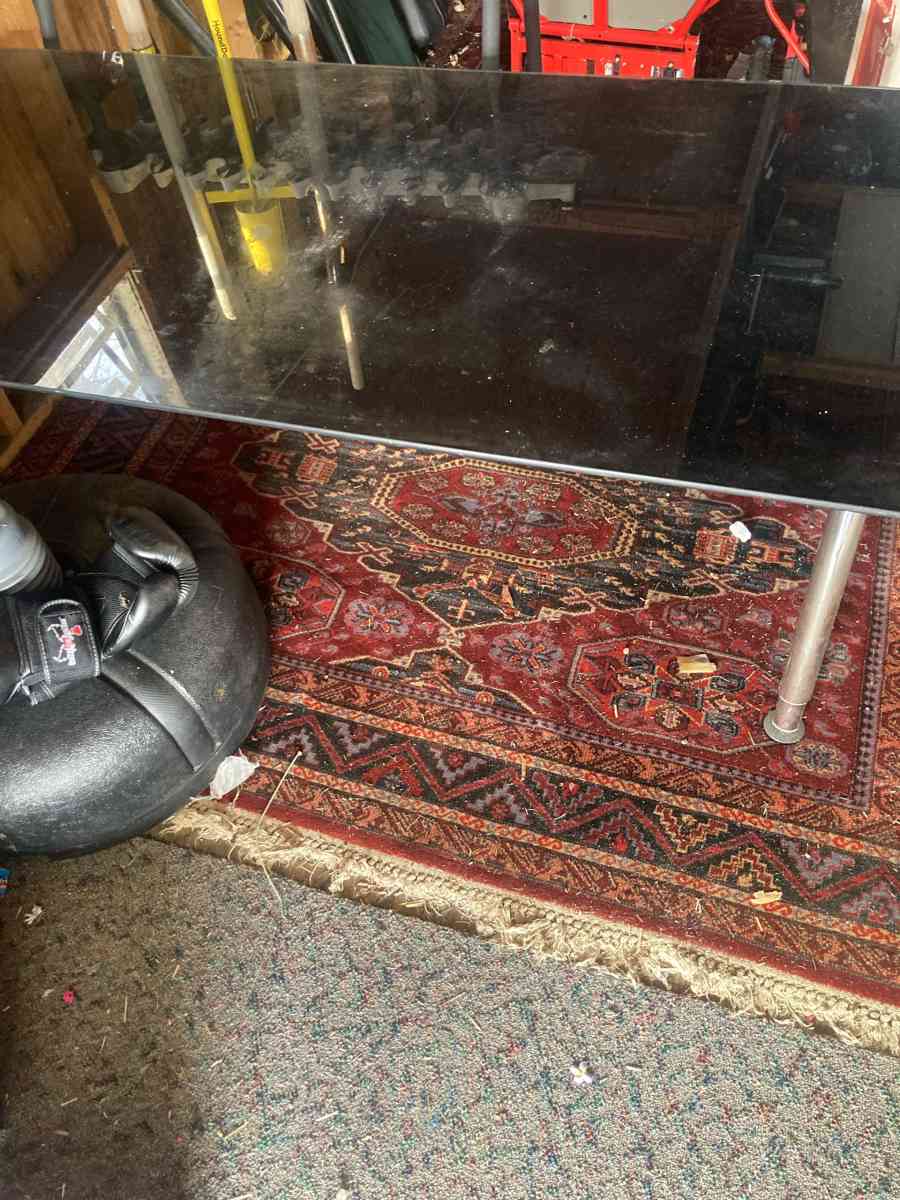 Black Glass Table - Essington, Pennsylvania - FleaMarketBay