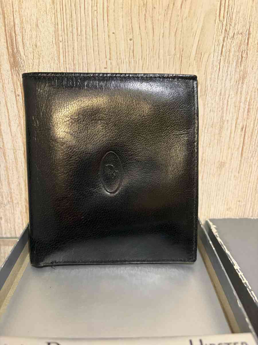 Vintage Christian Dior black bifold wallet - Ridgewood, New York - FleaMarketBay