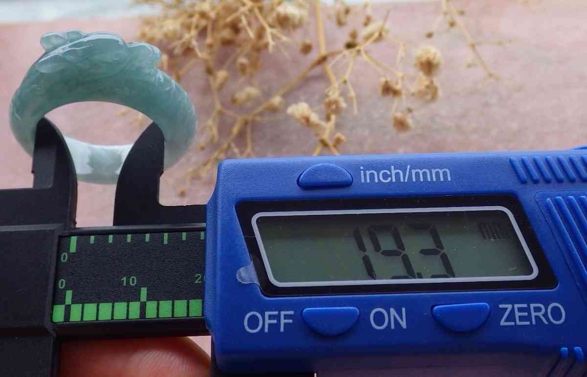 Certificate Jadeite jade Burmese Dragon Ring Size 9 - Pasadena, California - FleaMarketBay