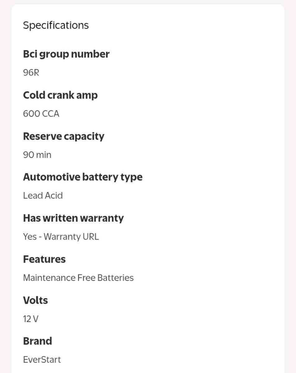 Brand New Everstart plus 96R Car battery - Grand Rapids, Ohio - FleaMarketBay