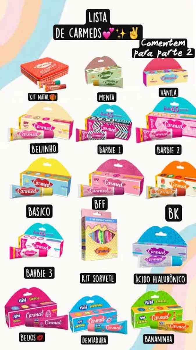 CHOOSE YOUR CARMED LIP BALM COLLECTION  FROM BRAZIL - Boca Raton, Florida - FleaMarketBay