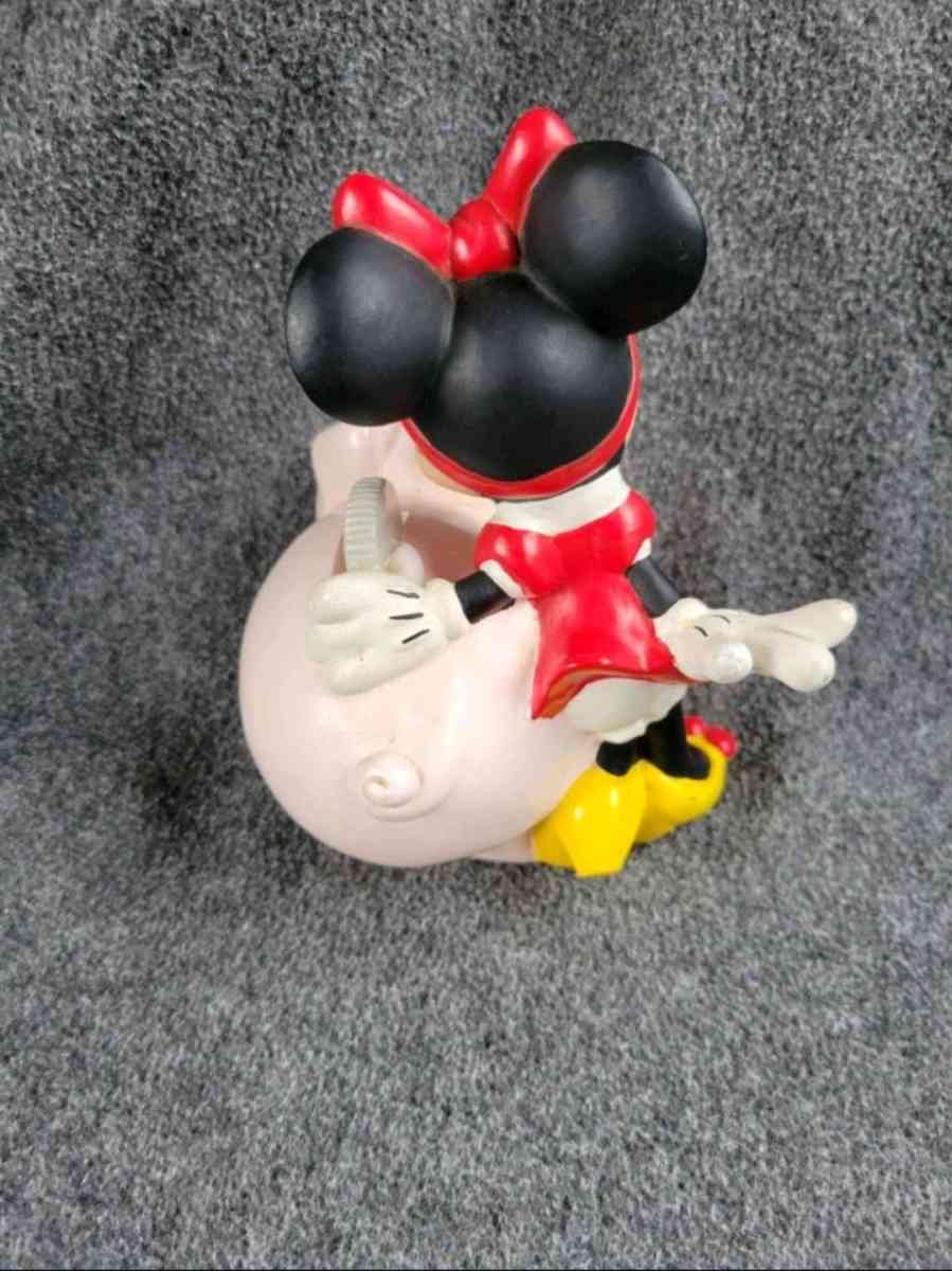 DISNEY Small Minnie Mouse Piggy Bank 65H Preowned - Circleville, Ohio - FleaMarketBay