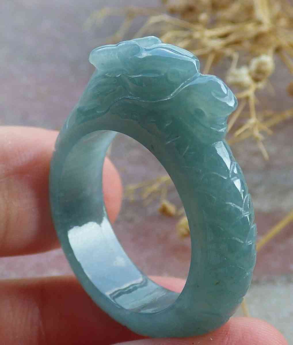 Certificate Jadeite jade  Burmese  Dragon size10 - Pasadena, California