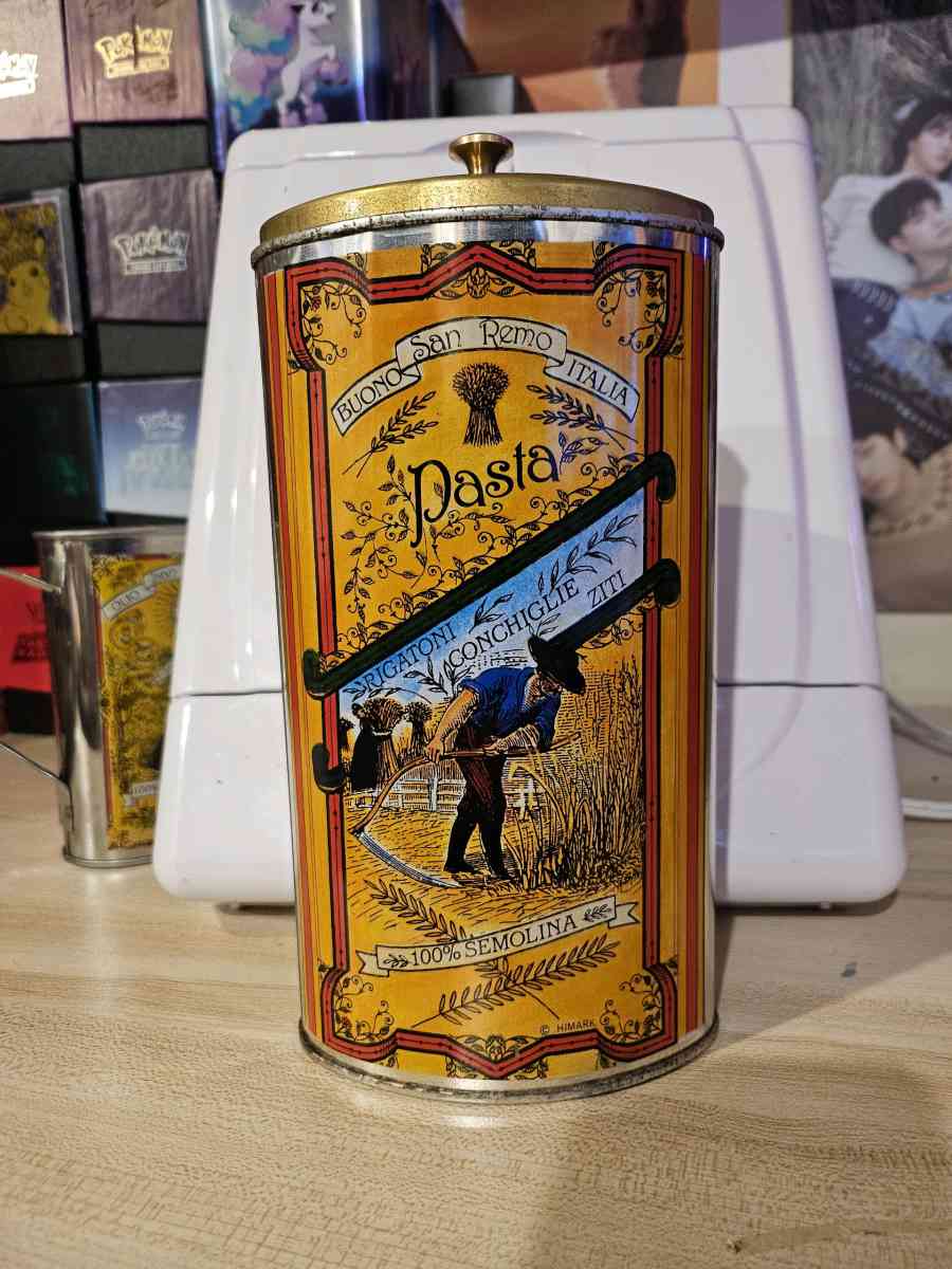 Vinrage San Remo Italy Himark Tin Set 4 Pieces Made In Italy - Grand Rapids, Michigan - FleaMarketBay