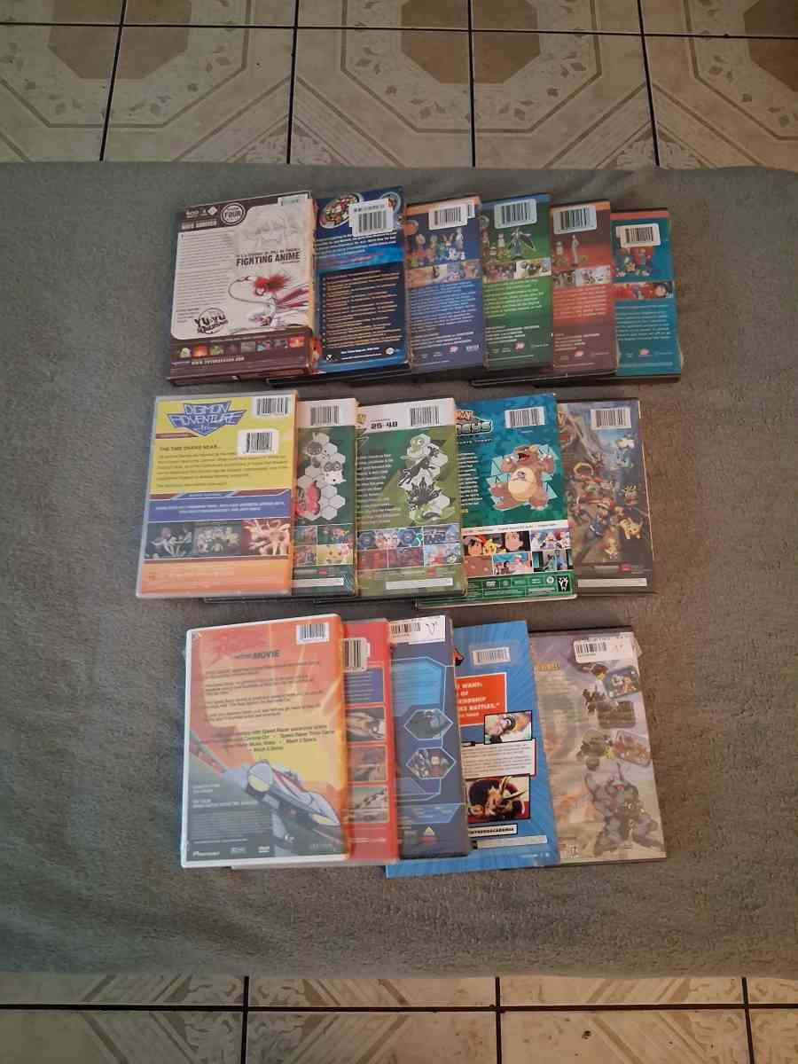 Lot Of 16 Anime English Dub DVDs - North Hollywood, California - FleaMarketBay