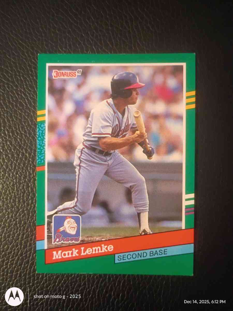 Mark Lemke Baseball Card - Saint Landry, Louisiana