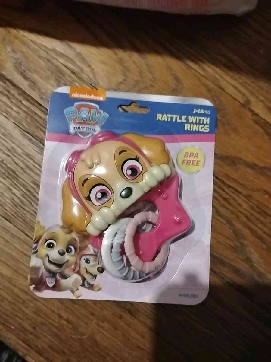 paw patrol rattle with rings 1 to 18 months bpa free - Dayton, Ohio