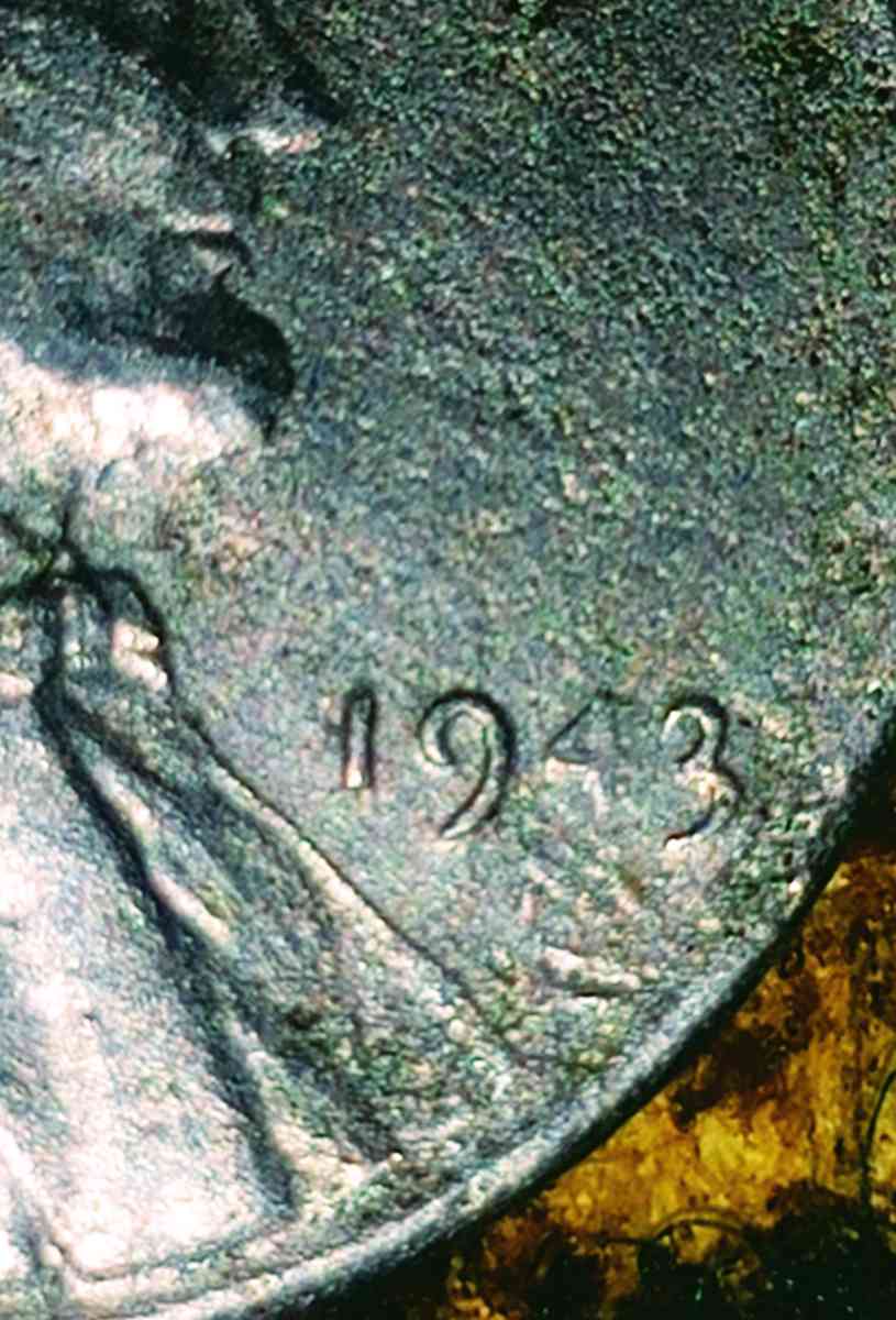 1943 Steel Penny S mint ERROR COIN GHOST 4 ON DATE MINT MARK - Dallas, Texas - FleaMarketBay