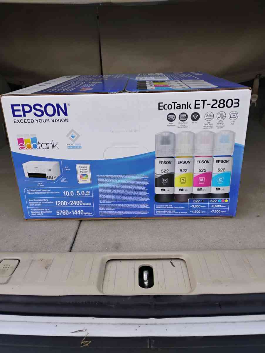 Epson EcoTank 2803 Inkjet Printer - Seattle, Washington - FleaMarketBay
