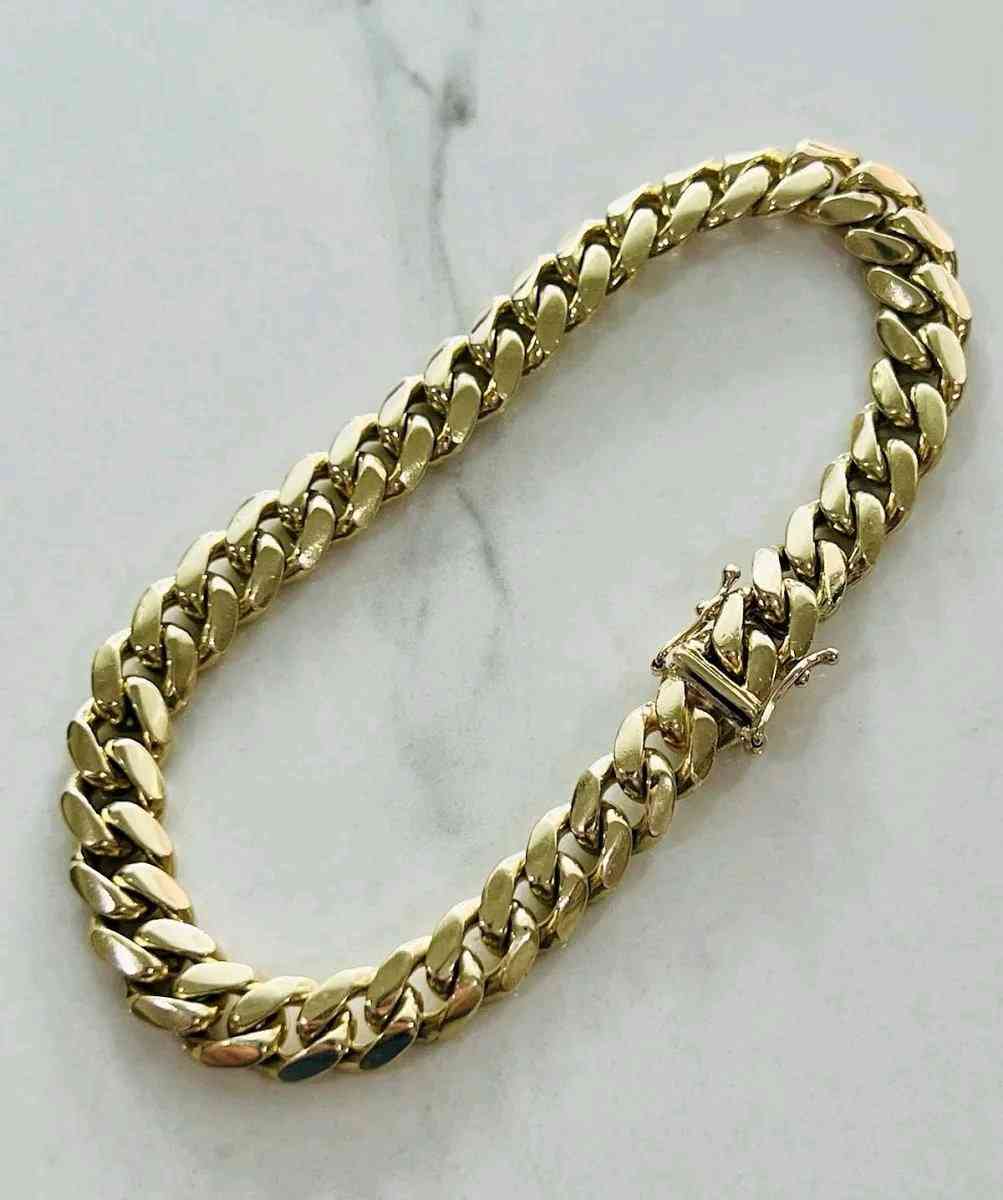 solid 14k gold bracelet - Alden, Illinois - FleaMarketBay