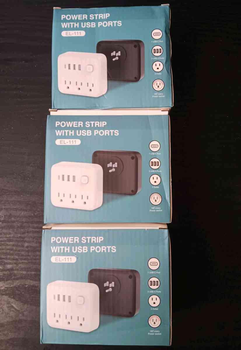 EL111 POWER WALL STRIP WITH USB PORTS - Bronx, New York - FleaMarketBay