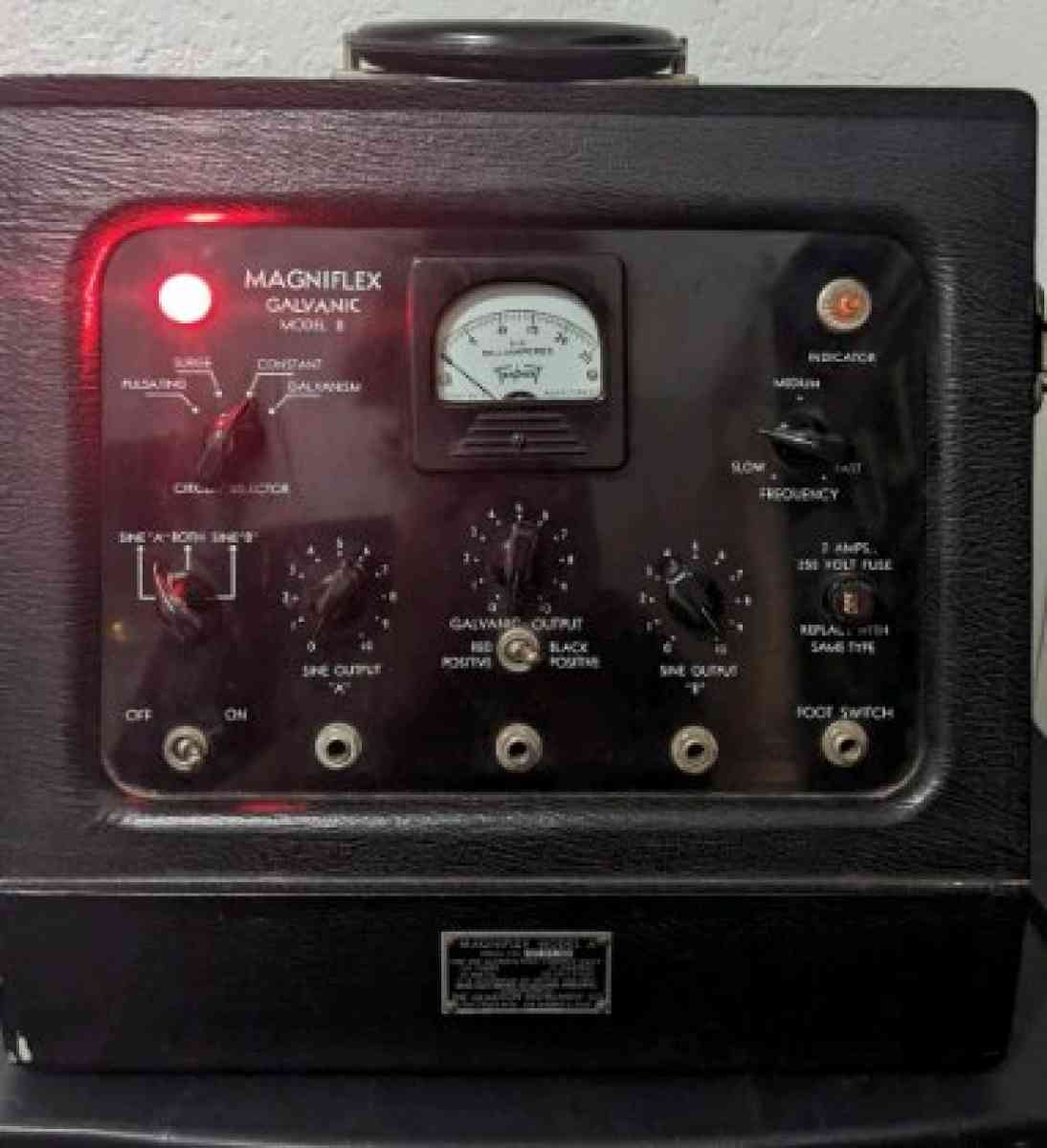 Vintage 1940s Asylum Shock Therapy Quackery Device POWERS ON - El Cajon, California