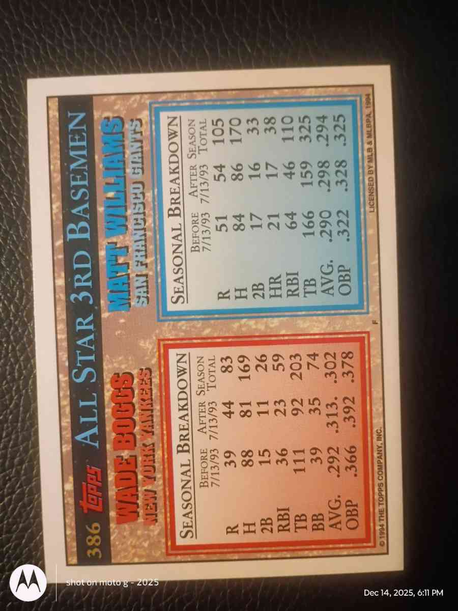 1993 Topps All Star Team - Saint Landry, Louisiana - FleaMarketBay