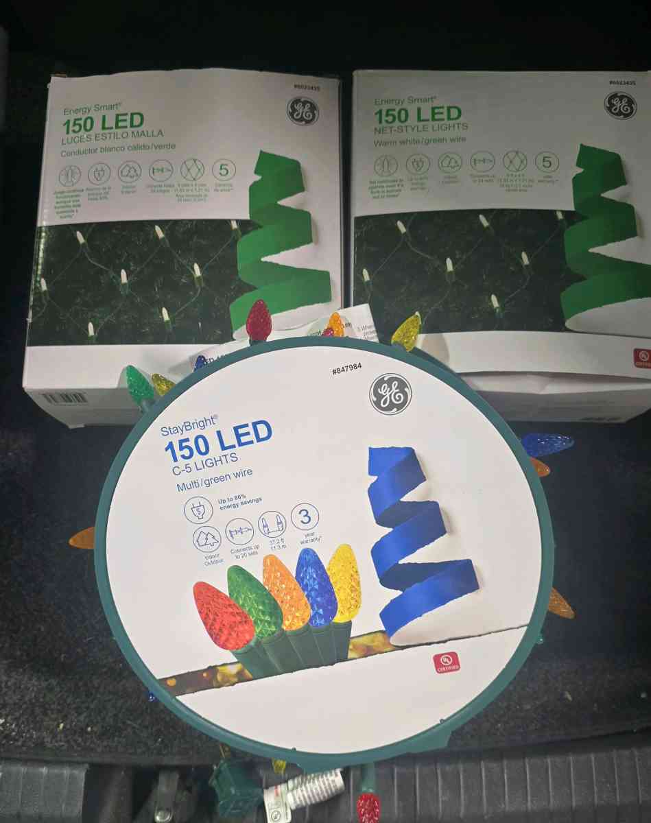 GE LED Net and Reel Lights Set Of 3 - Rio Rancho, New Mexico - FleaMarketBay