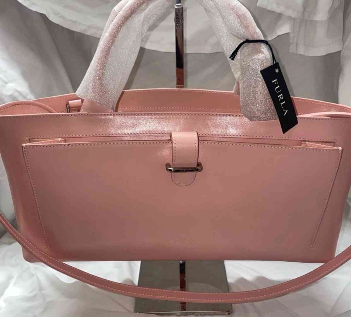 Furla rectangular pink purse
