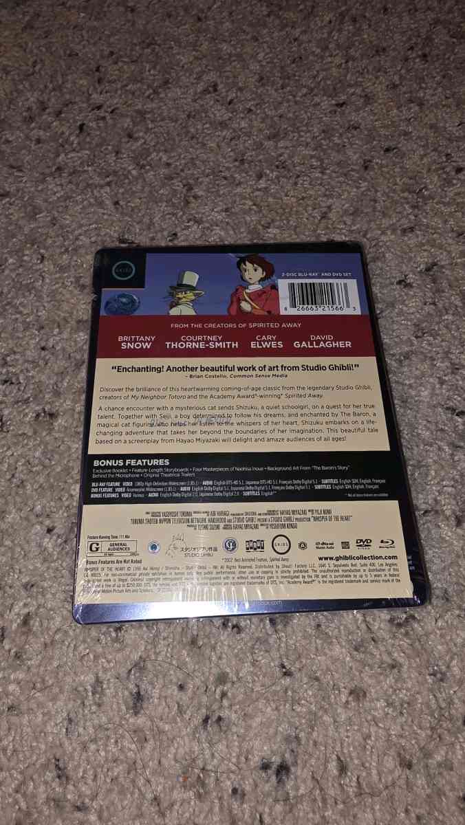 Whisper of The Heart Limited Edition Steelbook - Buford, Georgia - FleaMarketBay