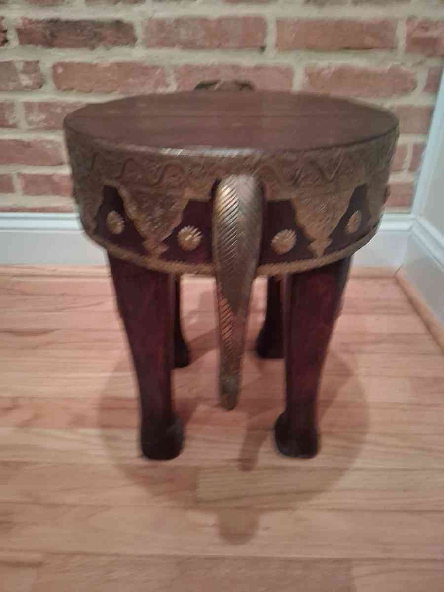 Wooden Elephant Stool - Glen Burnie, Maryland - FleaMarketBay
