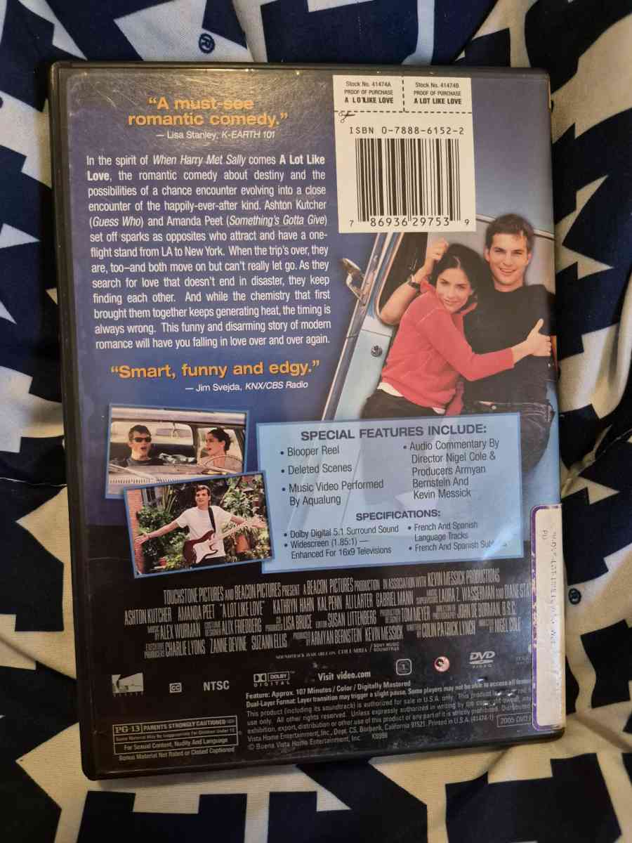 USED A Lot Like Love DVD - New Baltimore, Michigan - FleaMarketBay