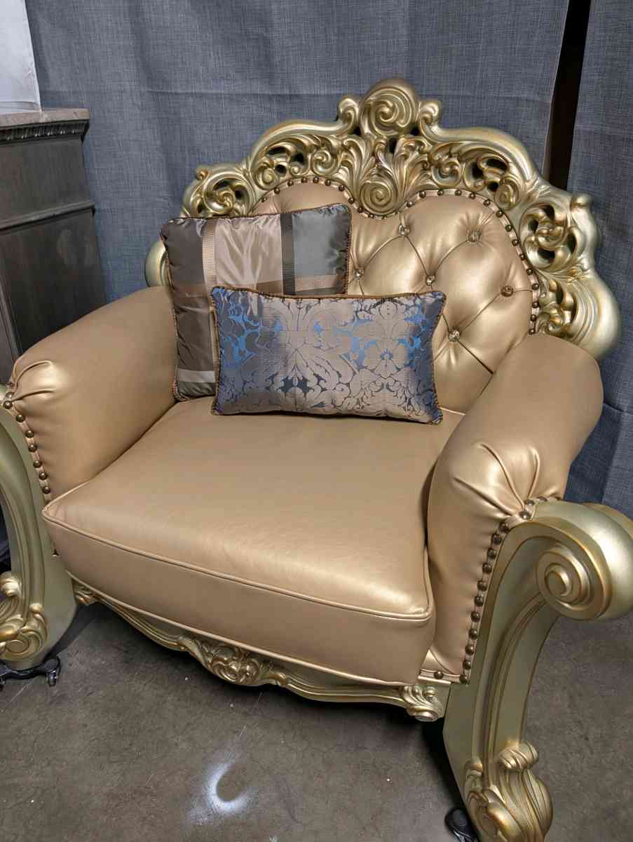 Sofa set 3 pieces - Walnut, California - FleaMarketBay