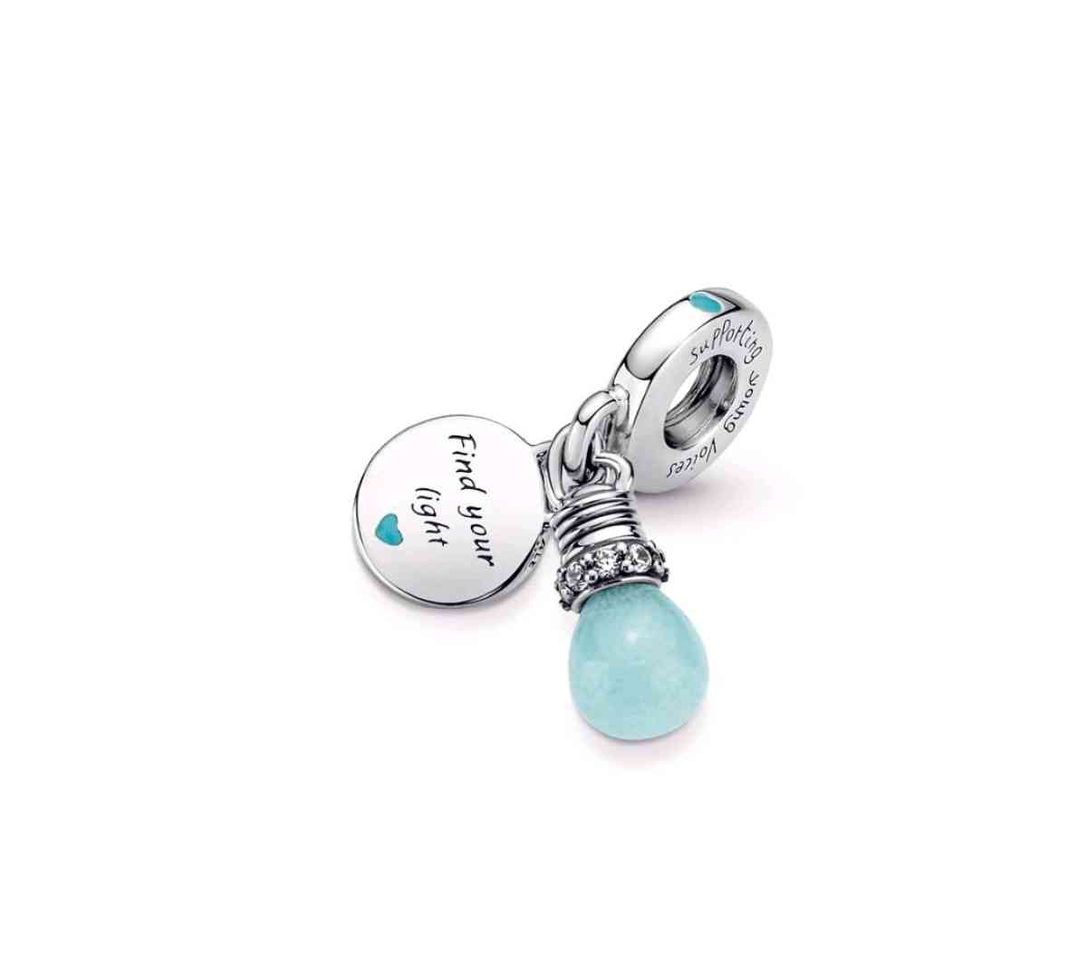 Glowinthedark Lightbulb Double Dangle Charm for Pandora brac - Austin, Texas - FleaMarketBay