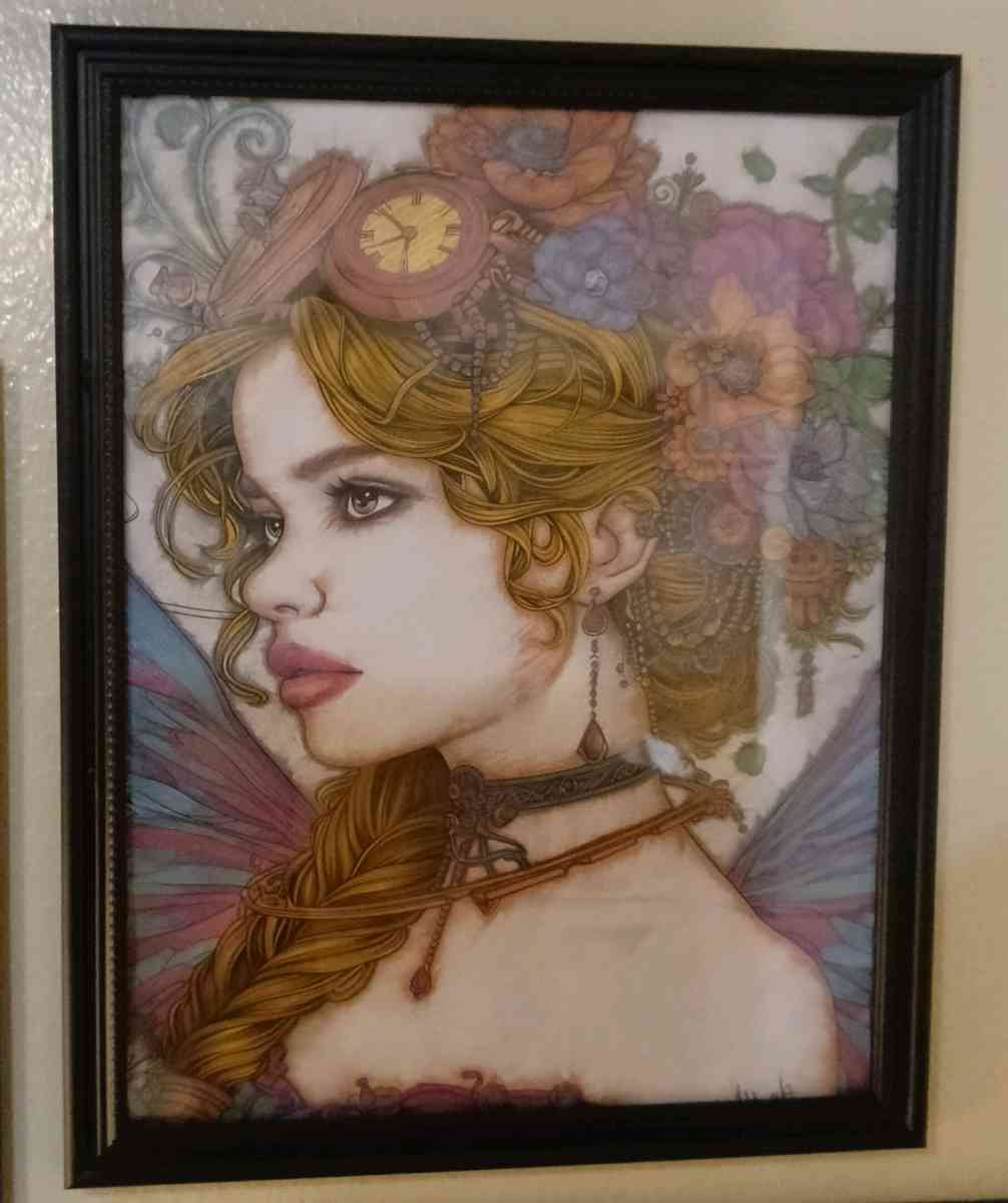 steampunk fairy colored and shaded with gel pens - Lufkin, Texas - FleaMarketBay