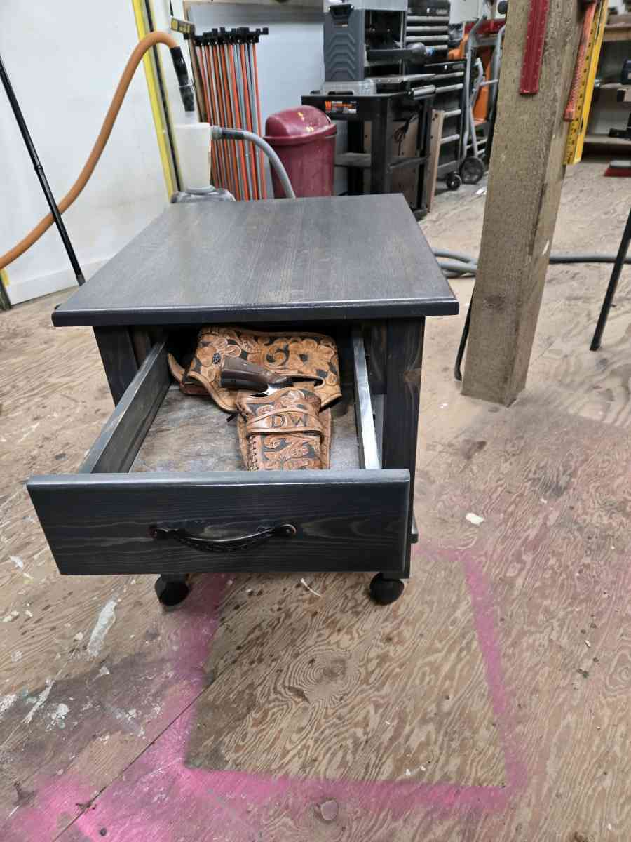 end table with RFD drawer lock - Homer, Alaska - FleaMarketBay