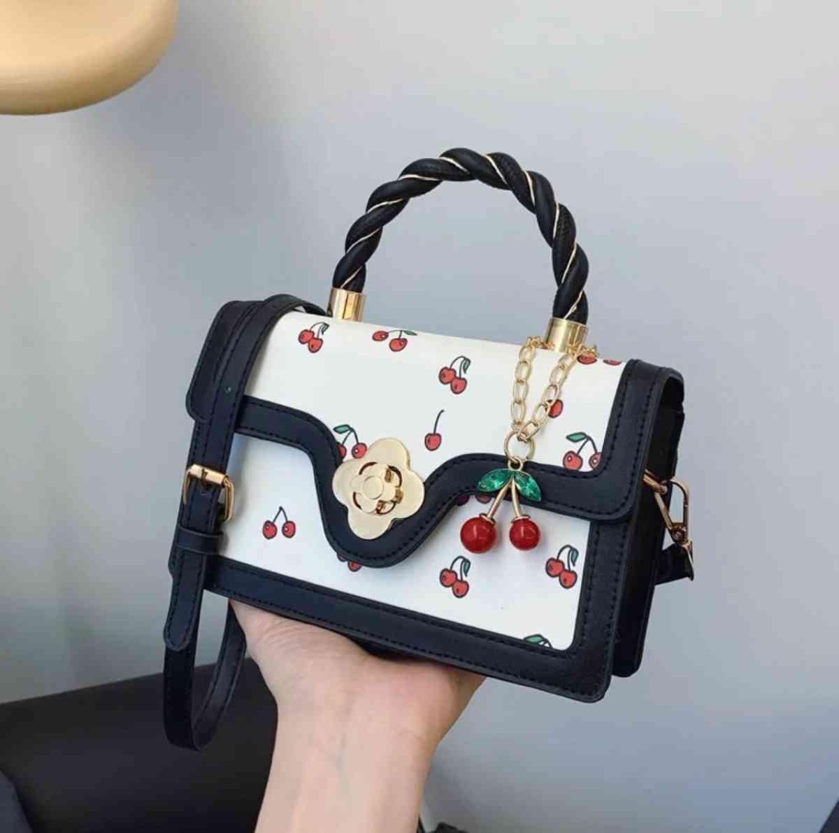 Multicoloured cherry crossbody bag with detachable strap cro - Worcester, Massachusetts