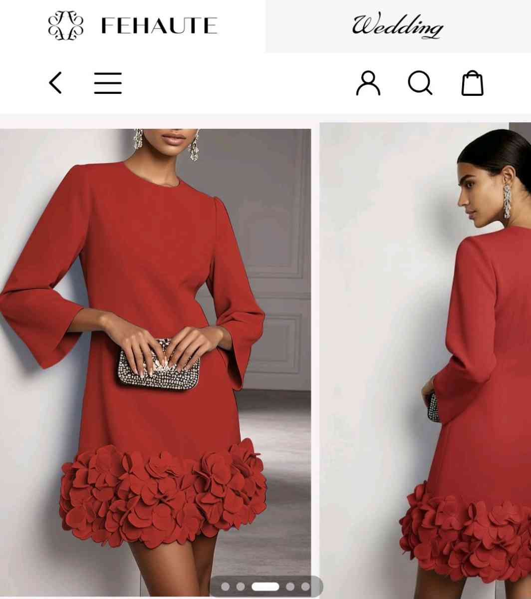 Fehaute red dress - Houston, Texas - FleaMarketBay